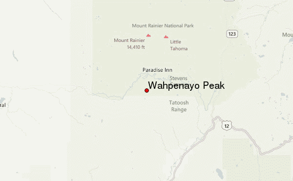 Wahpenayo Peak Location Map
