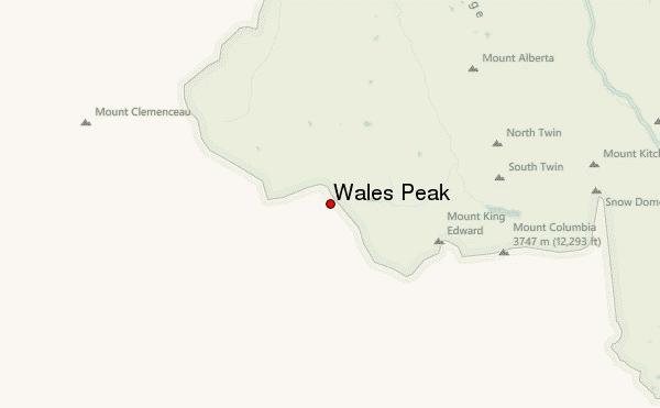 Wales Peak Location Map