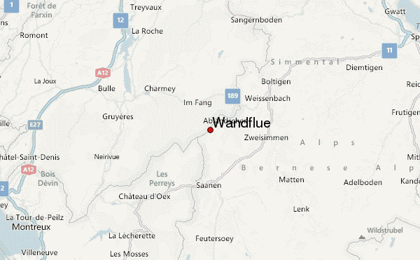 Wandflue Location Map