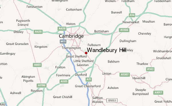 Wandlebury Hill Location Map