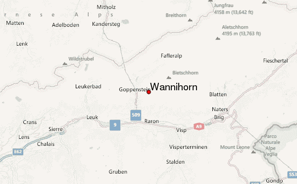 Wannihorn Location Map