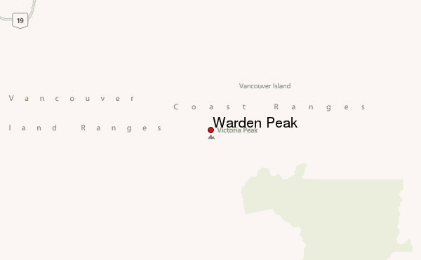 Warden Peak Location Map