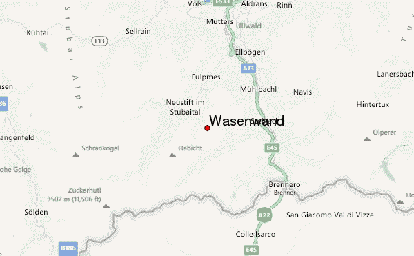 Wasenwand Location Map