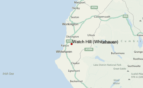 Watch Hill (Whitehaven) Location Map