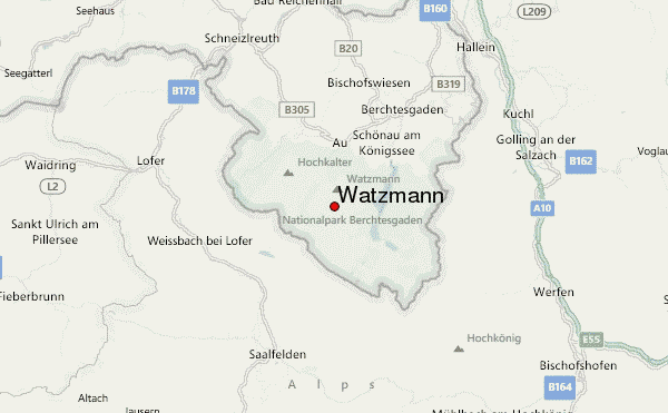 Watzmann Location Map