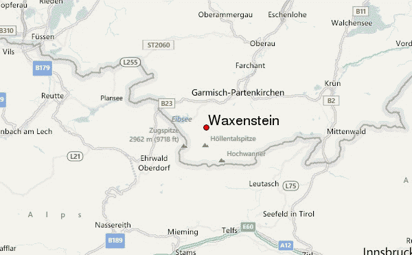 Waxenstein Location Map