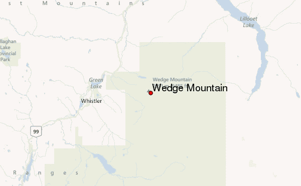 Wedge Mountain Location Map