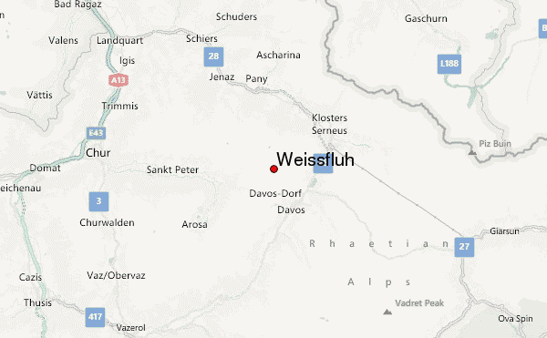 Weissfluh Location Map
