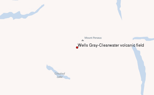 Wells Gray-Clearwater volcanic field Location Map