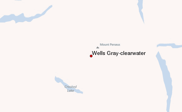 Wells Gray-clearwater Location Map