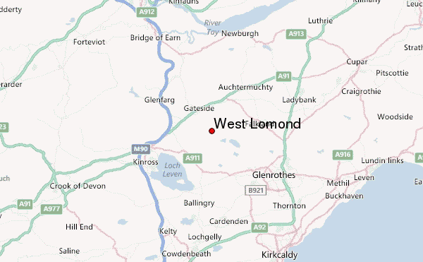 West Lomond Location Map