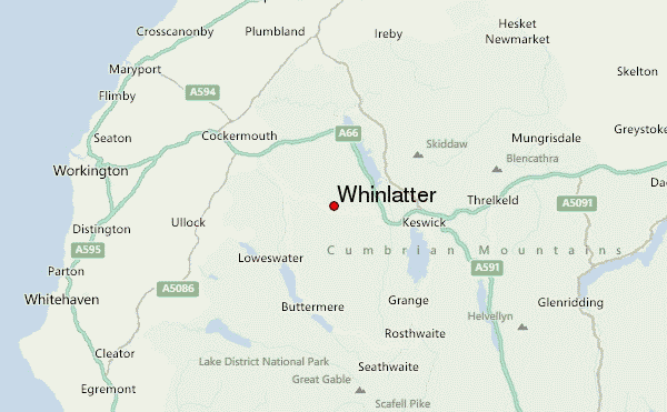 Whinlatter Location Map