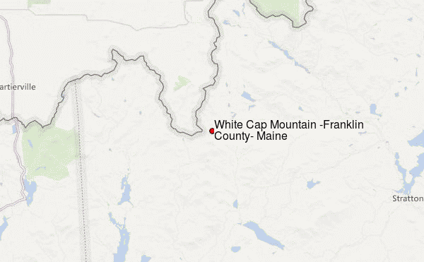 White Cap Mountain (Franklin County, Maine) Location Map
