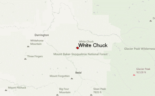 White Chuck Location Map