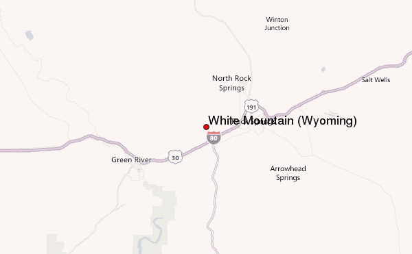 White Mountain (Wyoming) Location Map