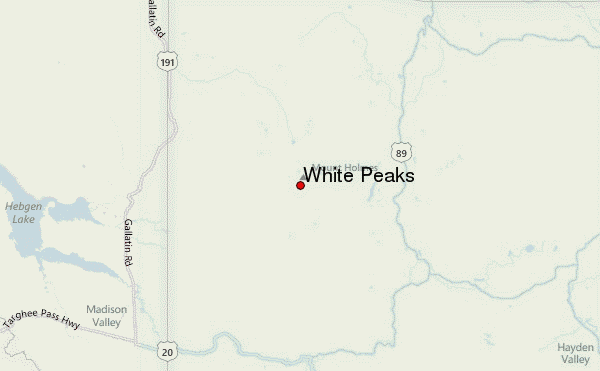 White Peaks Location Map