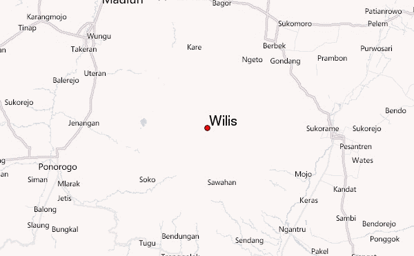 Wilis Location Map