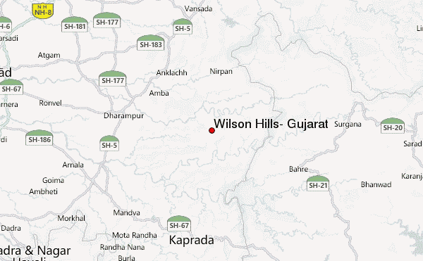 Wilson Hills, Gujarat Location Map