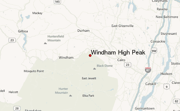 Windham High Peak Location Map