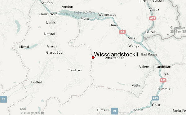 Wissgandstöckli Location Map