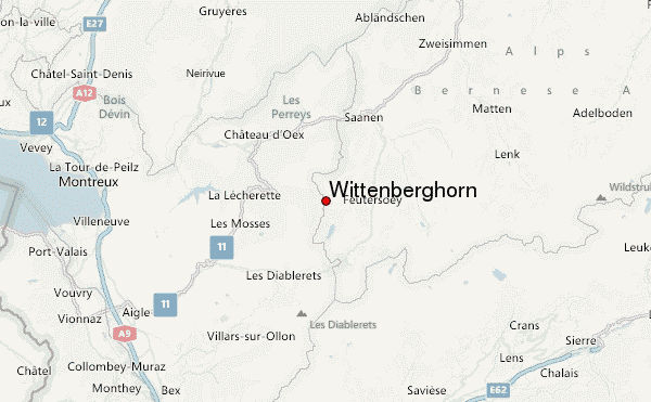Wittenberghorn Location Map
