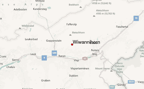 Wiwannihorn Location Map