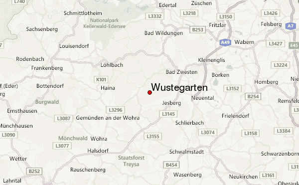 Wüstegarten Location Map