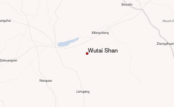 Wutai Shan Location Map