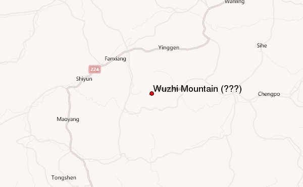 Wuzhi Mountain (五指山) Location Map