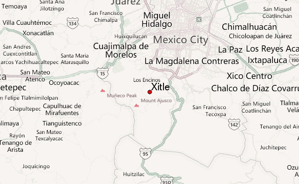 Xitle Location Map