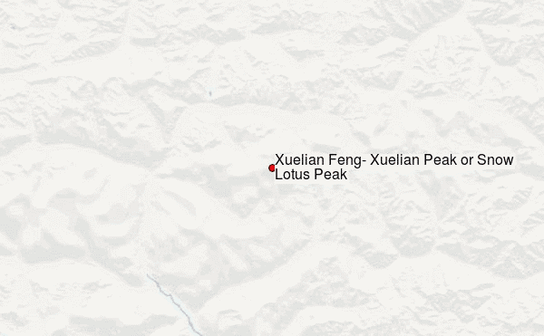 Xuelian Feng, Xuelian Peak or Snow Lotus Peak Location Map