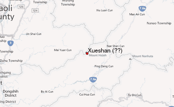 Xueshan (雪山) Location Map