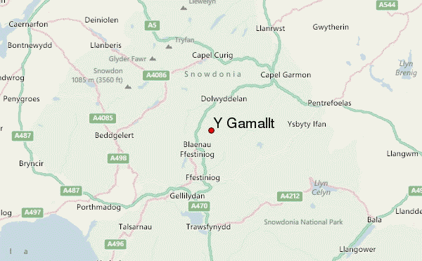 Y Gamallt Location Map