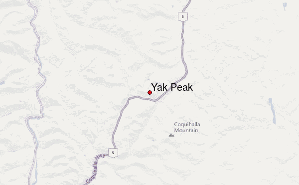 Yak Peak Location Map