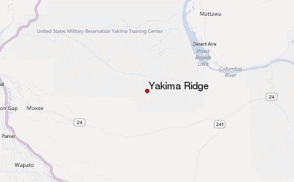 Yakima Ridge Location Map