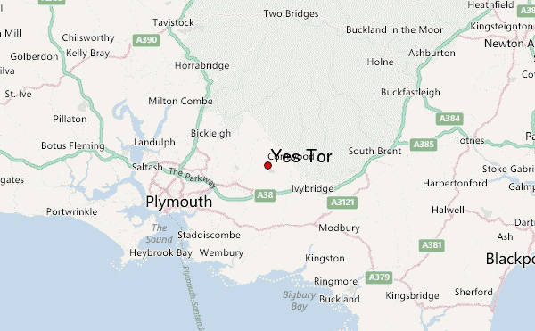 Yes Tor Location Map
