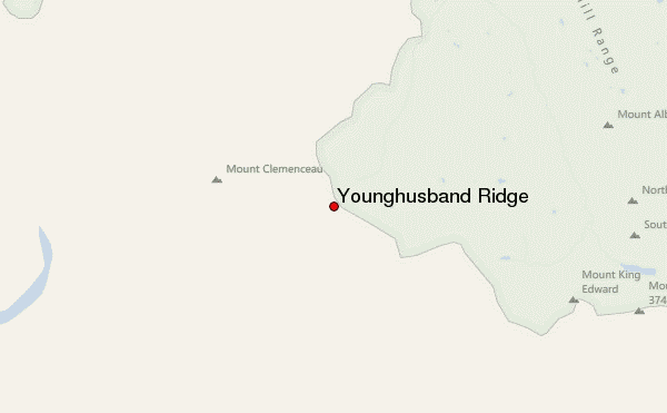 Younghusband Ridge Location Map