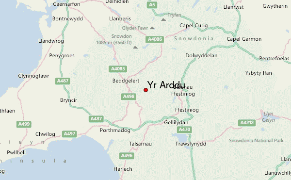 Yr Arddu Location Map