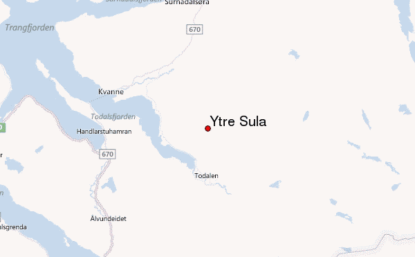 Ytre Sula Location Map