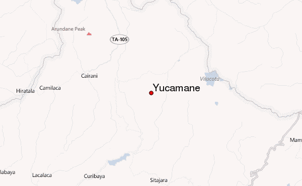 Yucamane Location Map