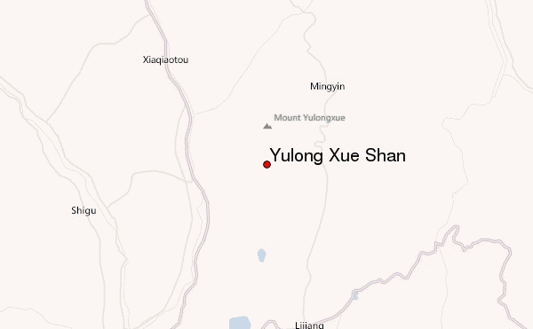 Yulong Xue Shan Location Map