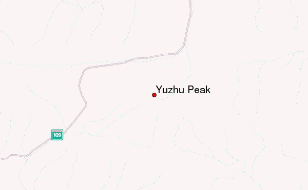 Yuzhu Peak Location Map