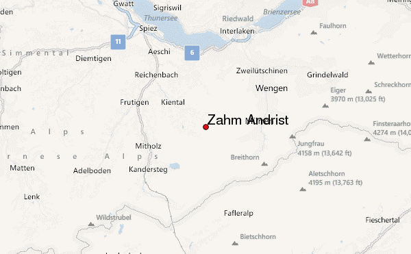 Zahm Andrist Location Map