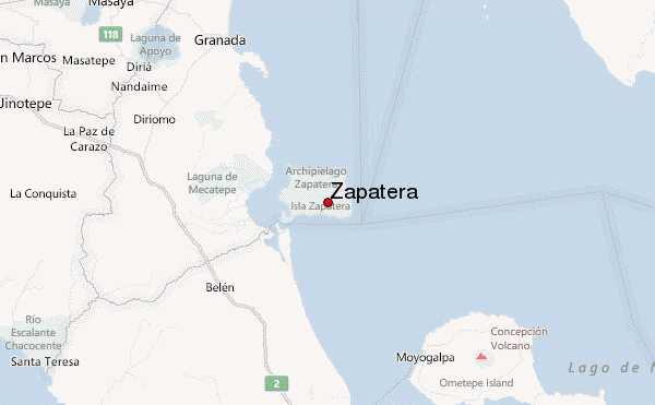 Zapatera Location Map