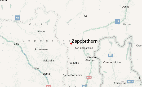 Zapporthorn Location Map