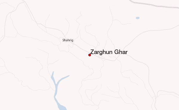 Zarghun Ghar Location Map
