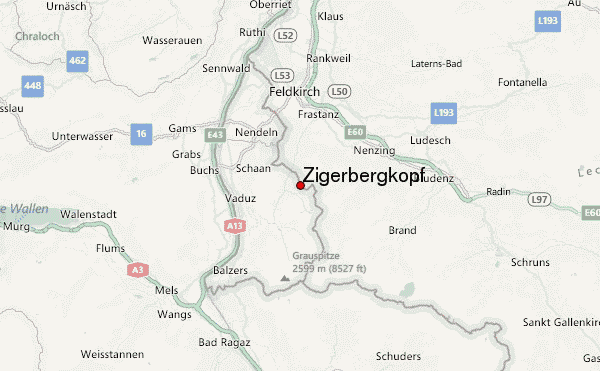 Zigerbergkopf Location Map