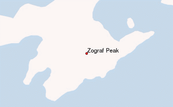 Zograf Peak Location Map