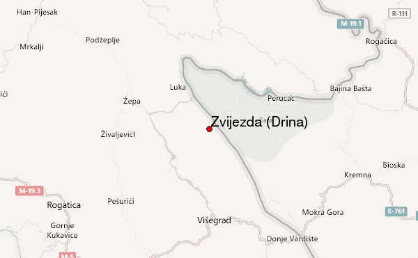 Zvijezda (Drina) Location Map
