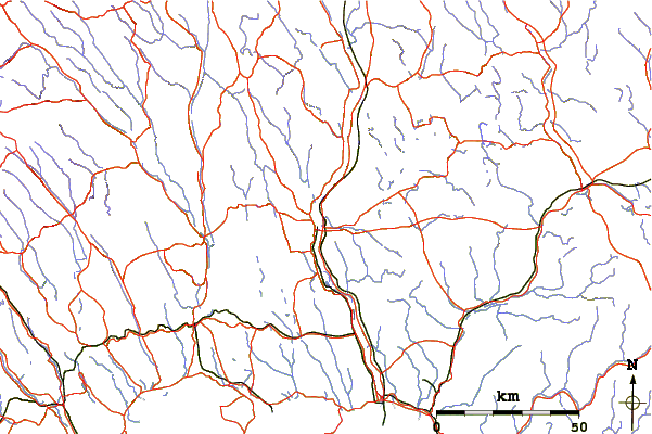 Roads and rivers around Aavasaksa